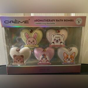 Crème Aromatherapy Bath Bomb Fizzies set of 5